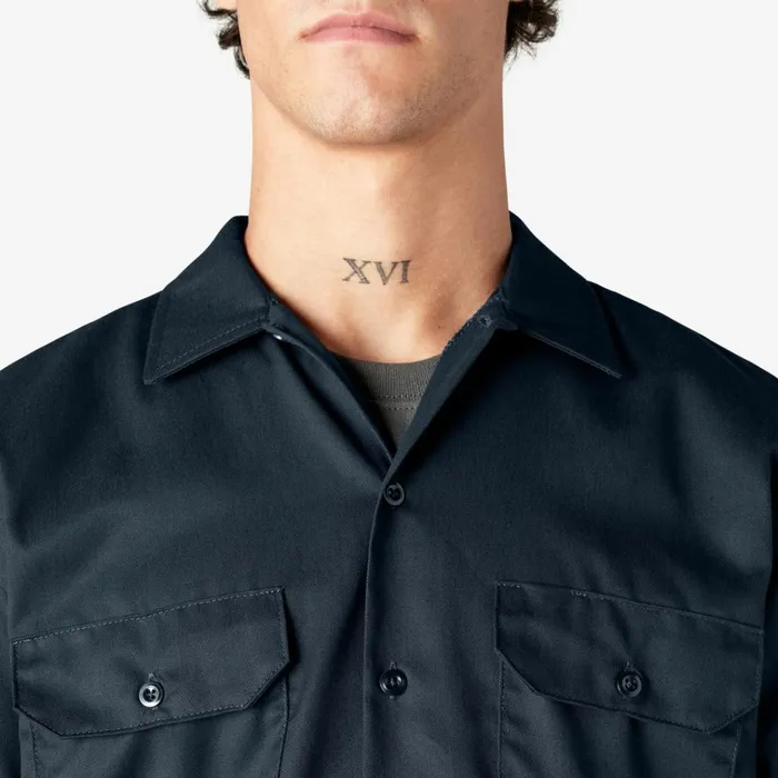 Short Sleeve Work Shirt Dark Navy Dark Navy dn Men Dickies Work Shirts