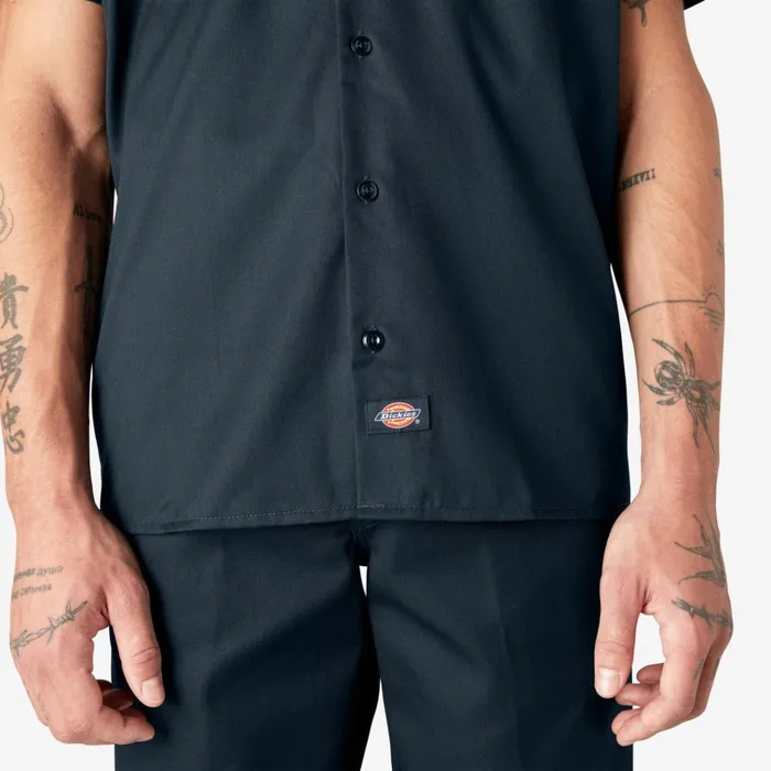 Short Sleeve Work Shirt Dark Navy Dark Navy dn Men Dickies Work Shirts