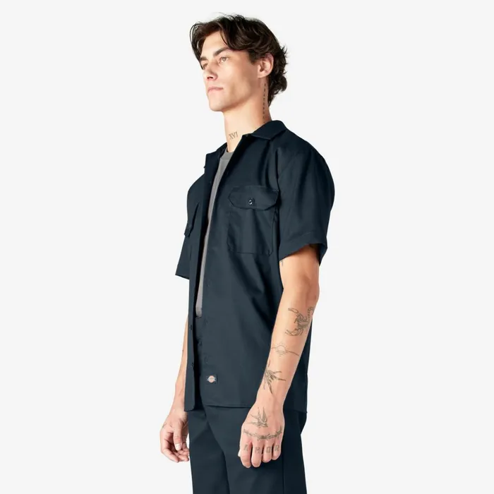 Short Sleeve Work Shirt Dark Navy Dark Navy dn Men Dickies Work Shirts