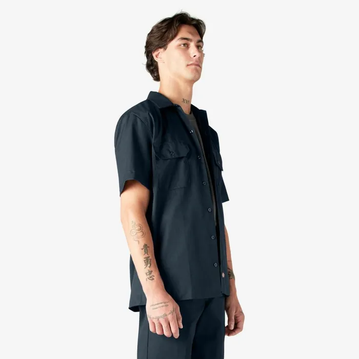 Short Sleeve Work Shirt Dark Navy Dark Navy dn Men Dickies Work Shirts