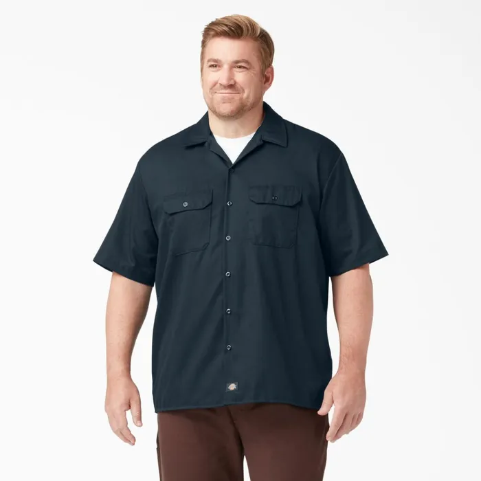 Short Sleeve Work Shirt Dark Navy Dark Navy dn Men Dickies Work Shirts