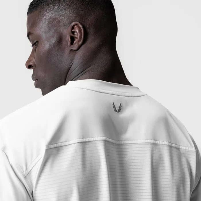 Short Sleeves Men ASRV 3DLite 20 Lycra 34Sleeve Oversized Tee White 034otwr034