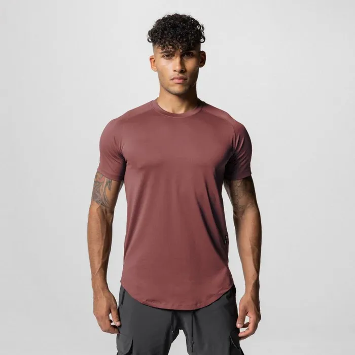 Short Sleeves Men ASRV AeroSilver Established Tee Red Earth
