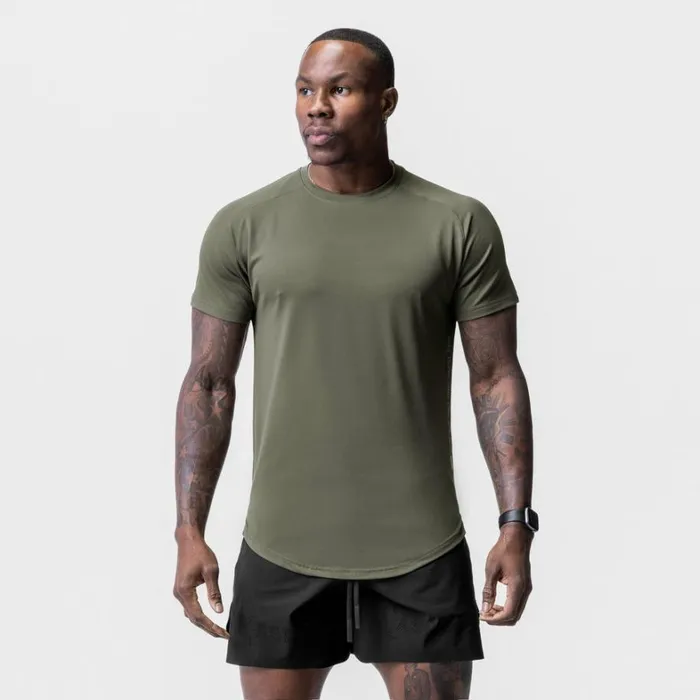 Short Sleeves Men ASRV Core Mesh Established Tee Olive