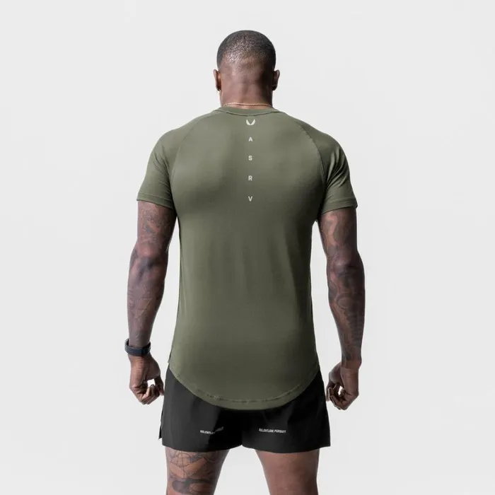 Short Sleeves Men ASRV Core Mesh Established Tee Olive