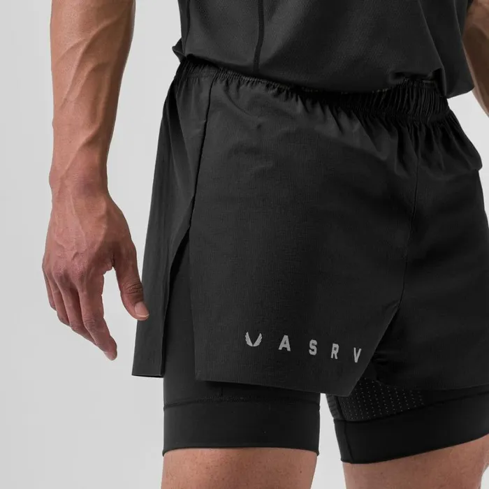 Shorts Men ASRV Ripstop 3034 High Split Liner Short Blackblack