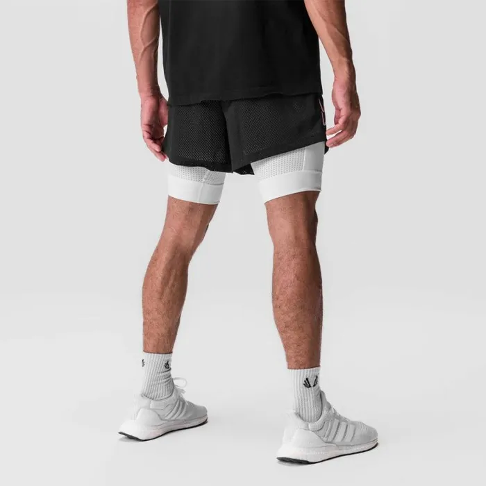 Shorts Men ASRV SilverPlus Mesh 5034 Liner Short Blackwhite 034training Division034