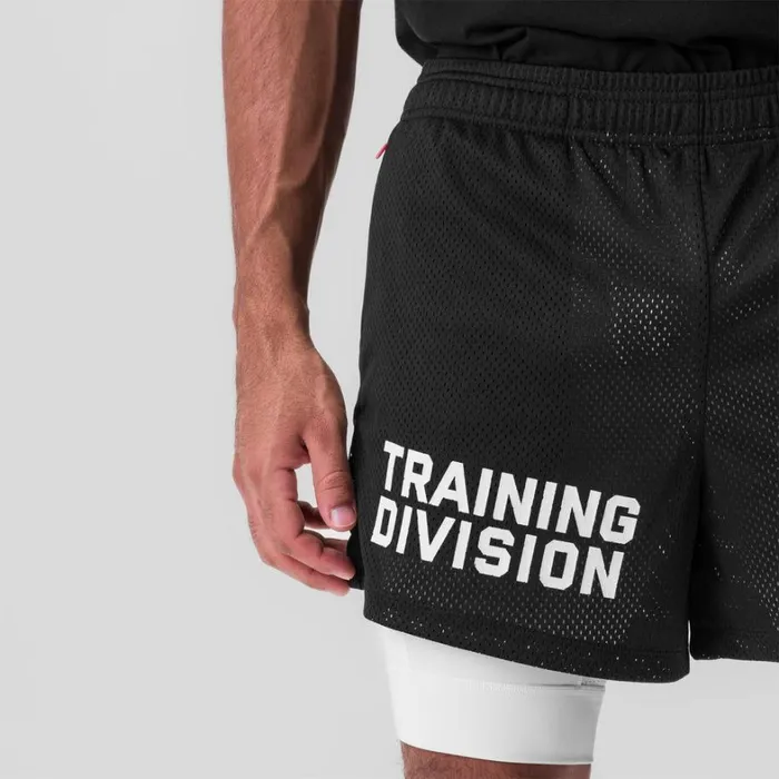 Shorts Men ASRV SilverPlus Mesh 5034 Liner Short Blackwhite 034training Division034