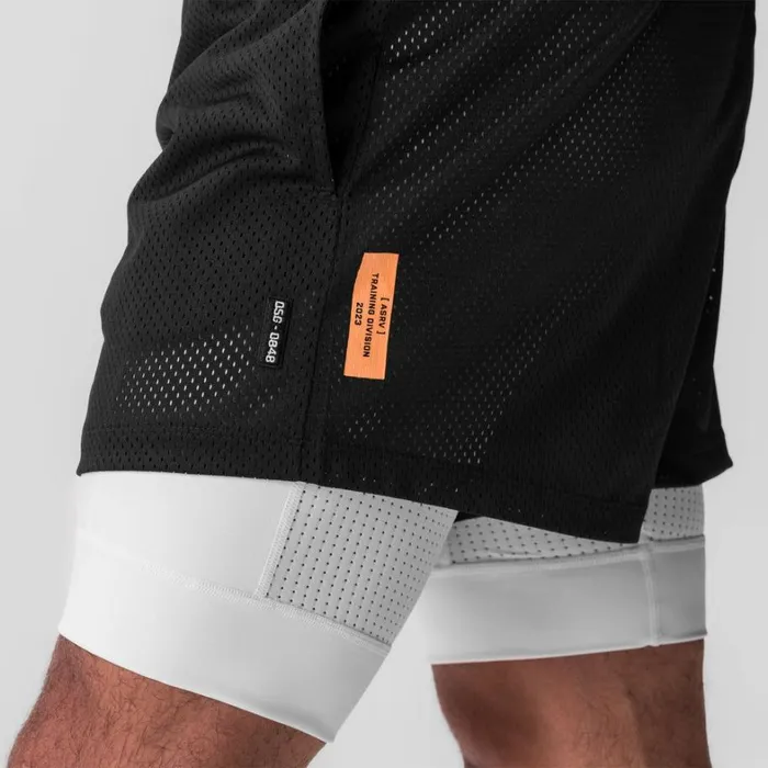 Shorts Men ASRV SilverPlus Mesh 5034 Liner Short Blackwhite 034training Division034