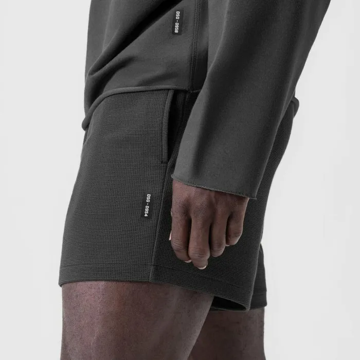 Shorts Men ASRV Waffle Knit Sweat Short Space Grey