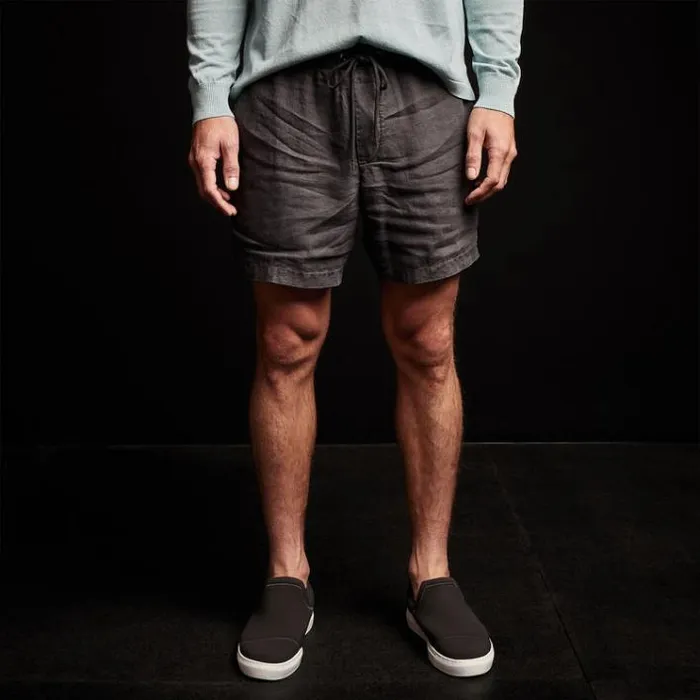 Shorts Men James Perse Lightweight Linen Short Magma Pigment