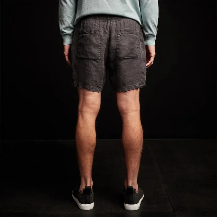 Shorts Men James Perse Lightweight Linen Short Magma Pigment