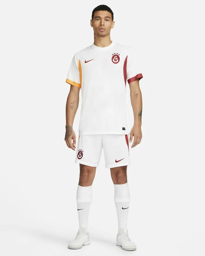Shorts Men Nike Galatasaray SK 202223 Stadium Third Whitevivid Orangepepper Red
