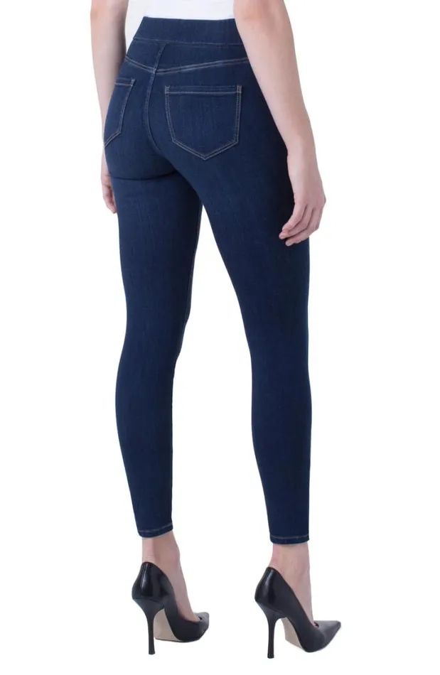SKINNY Women Liverpool Los Angeles SIENNA ANKLE PULLON HIGH PERFORMANCE DENIM Griffith Super Dark