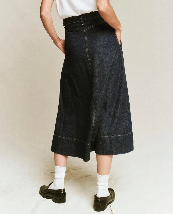 Skirts and Shorts Women The Great The Field Skirt Rinse Wash