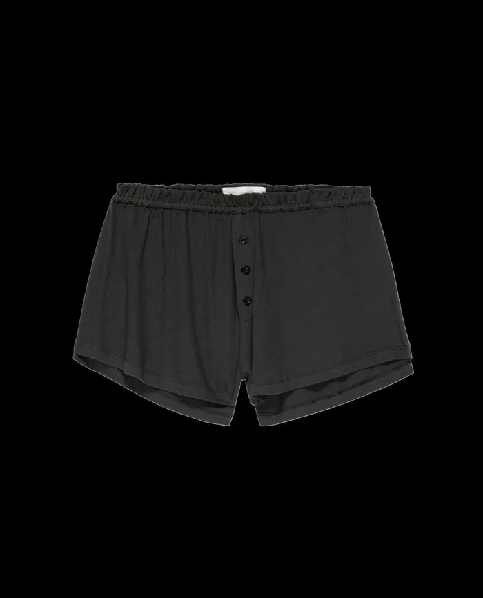 Sleep Bottoms Women The Great The Tap Short Washed Black Sleep Bottoms Women The Great The Tap Short Washed Black