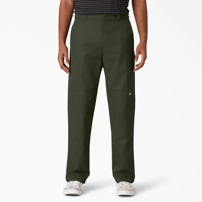 Slim Straight Fit Double Knee Pants Olive Green Olive Green og Men Dickies Double Knee Slim Straight Fit Double Knee Pants Olive Green Olive Green og Men Dickies Double Knee