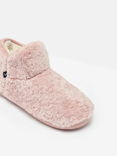 Slippers Women Joules Pink Faux Fur Slipper Boots