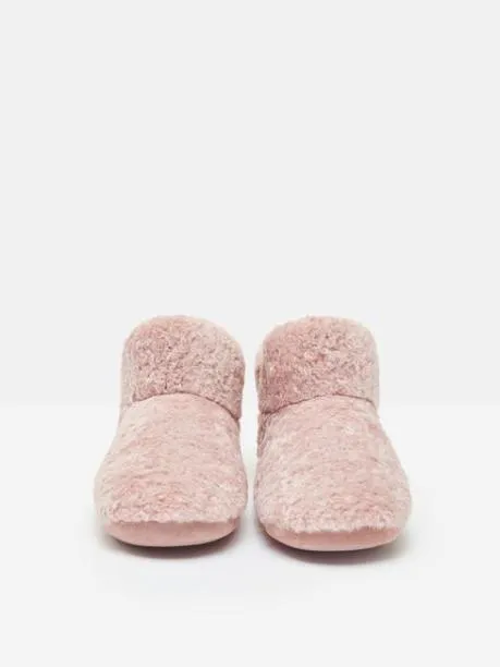 Slippers Women Joules Pink Faux Fur Slipper Boots