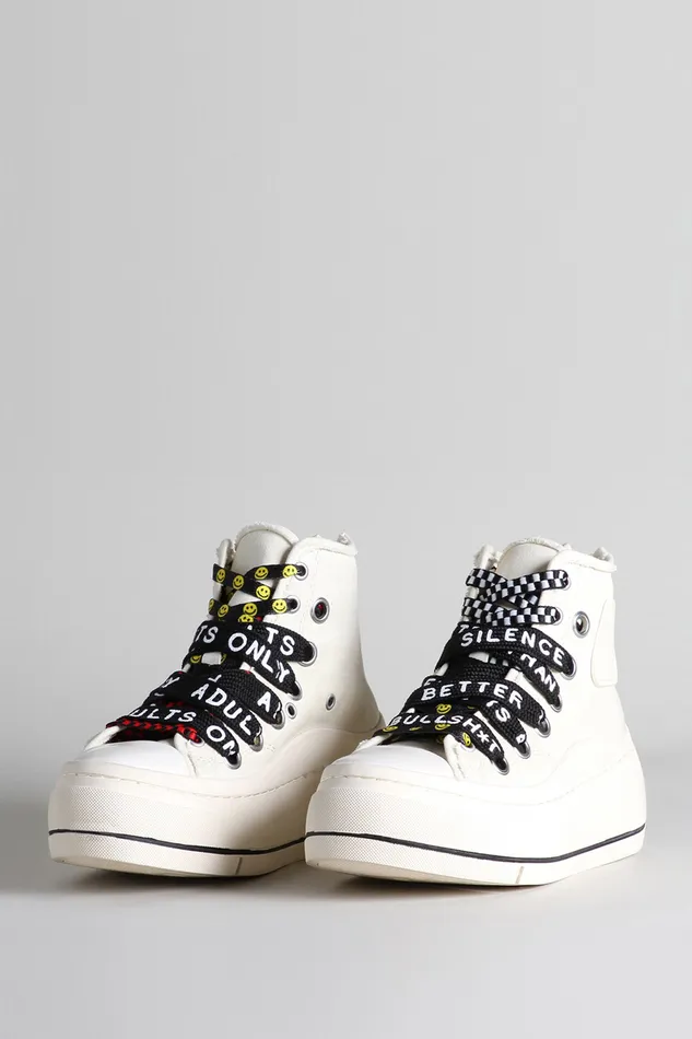 Sneakers Double Grommet Kurt High Top Sneaker 8211 Ecru R13 Women