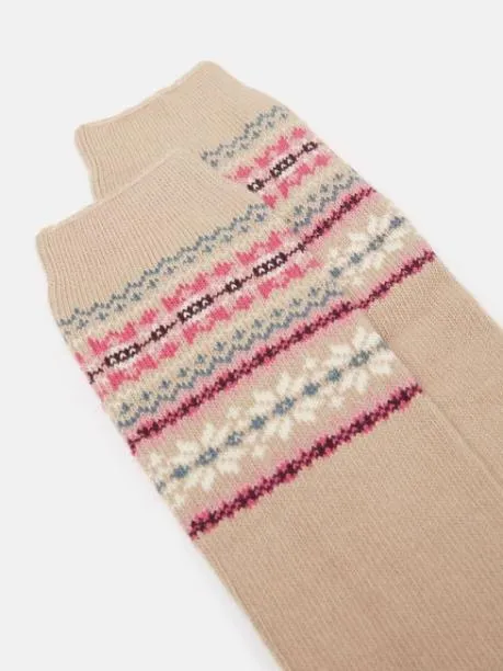 Socks Women Joules Oatmeal Welly Socks Size 48