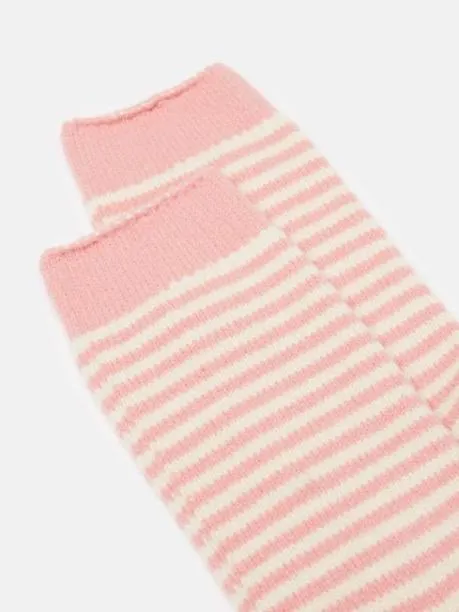 Socks Women Joules Pink Cosy Striped Socks Size 48