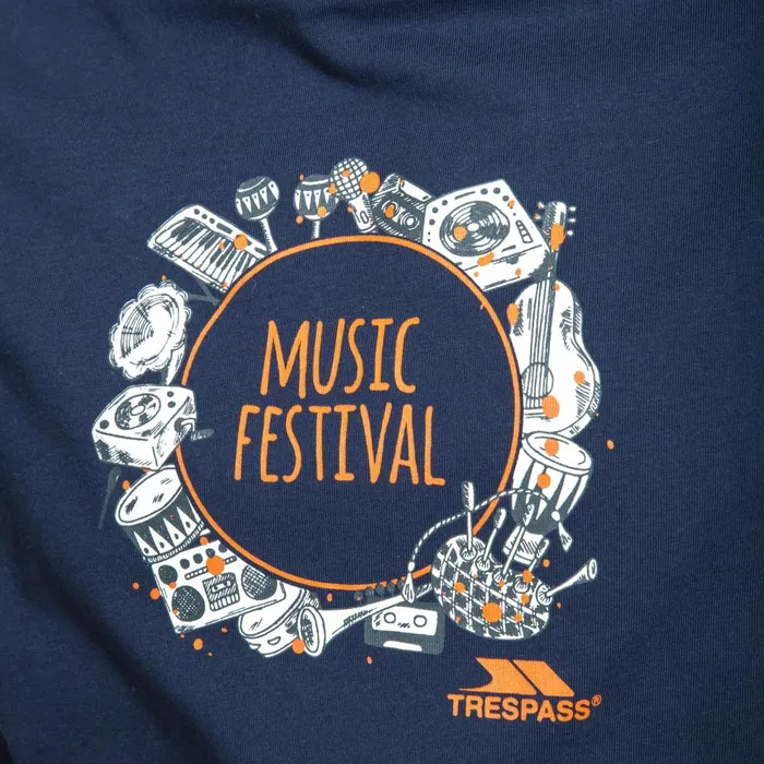 Soundwave Printed TShirt Navy Men Trespass TShirts