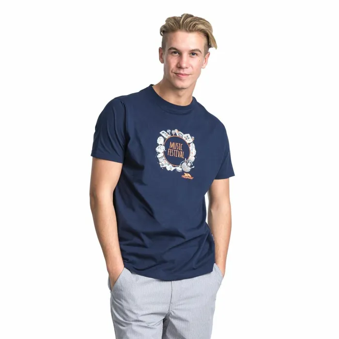 Soundwave Printed TShirt Navy Men Trespass TShirts