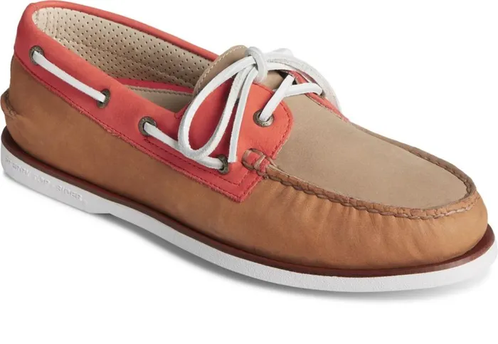 Sperry Boat Shoes Men Gold Cup Authentic Original Tri Tone Boat Shoe Tan