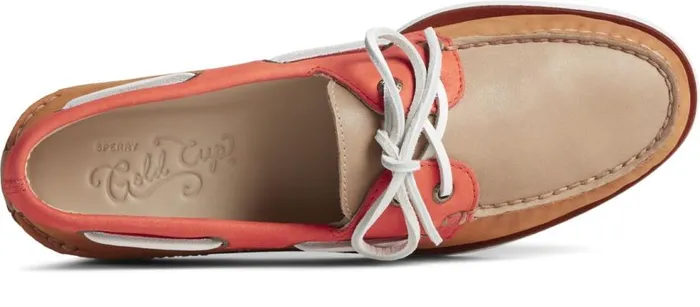 Sperry Boat Shoes Men Gold Cup Authentic Original Tri Tone Boat Shoe Tan