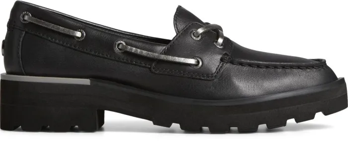 Sperry Boat Shoes Women Lug Boat Shoe Black