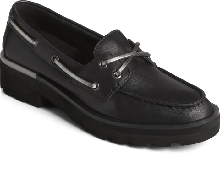 Sperry Boat Shoes Women Lug Boat Shoe Black Sperry Boat Shoes Women Lug Boat Shoe Black