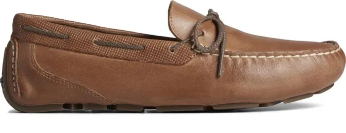 Sperry Boots Men Davenport Deboss Leather 1Eye Driver Tan