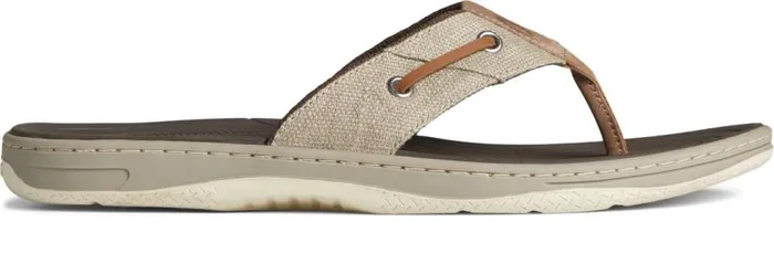 Sperry Boots Men SeaCycled Baitfish Baja Flip Flop Taupe