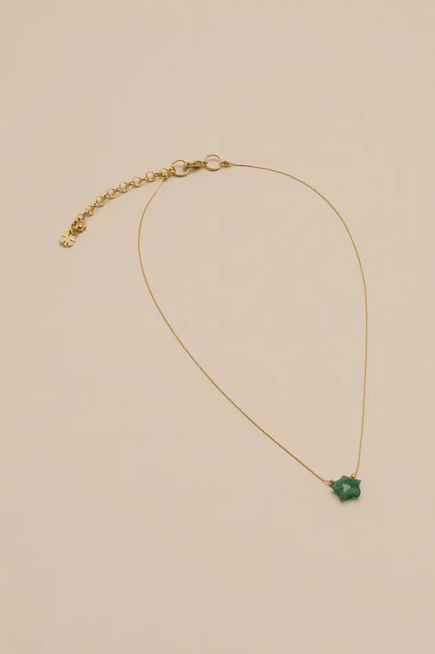 Star Pendant Chain Necklace Gold Women Lucky Brand Jewelry