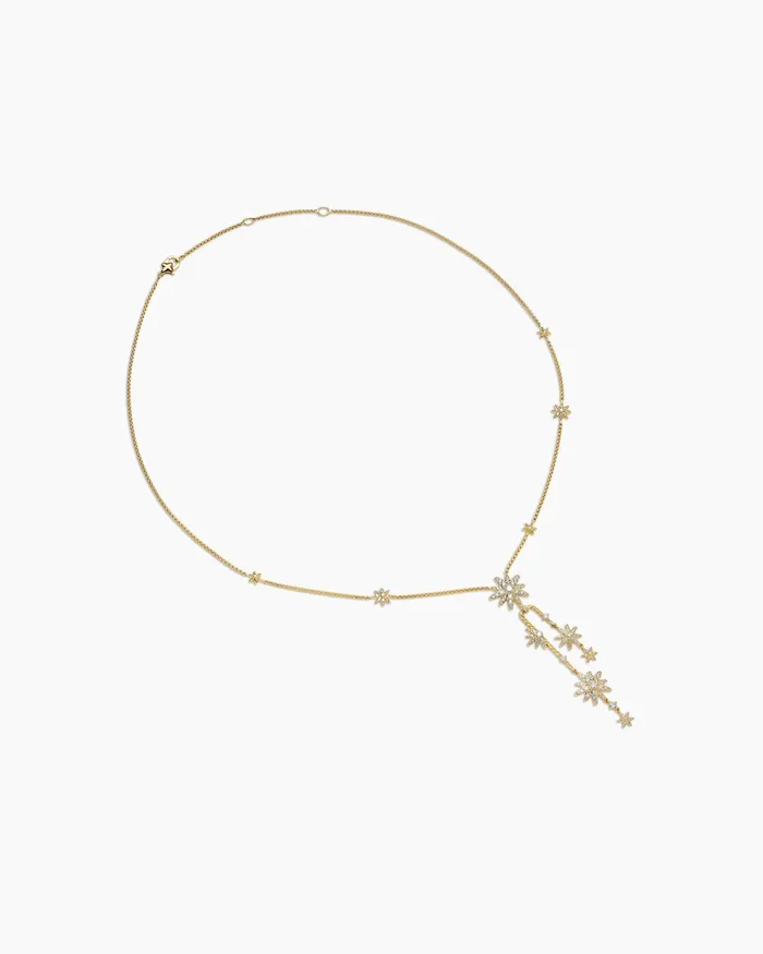 Starburst Cluster Necklace In 18K Yellow Gold With Diamonds 66mm Women David Yurman Statement