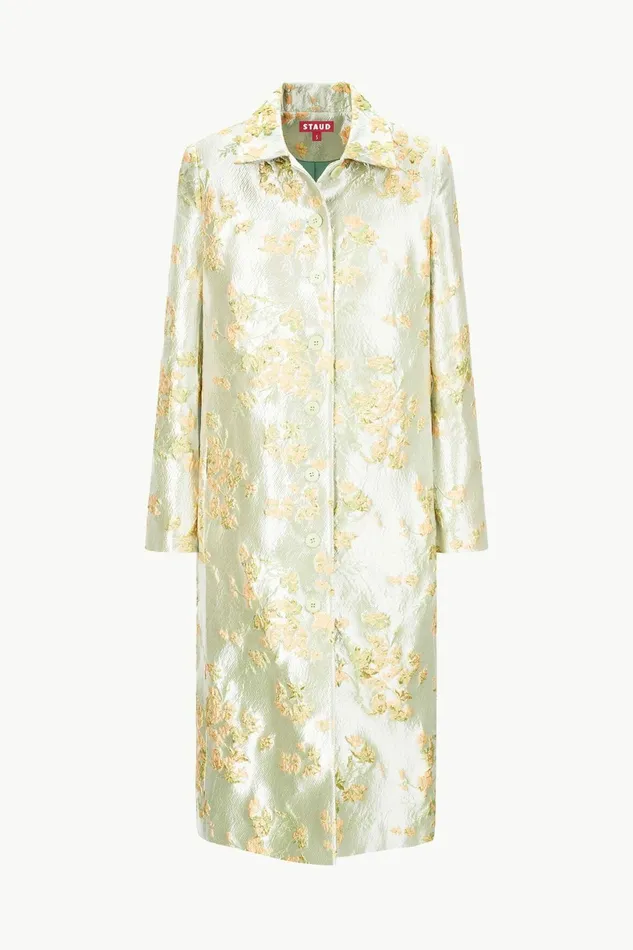 STAUD ANTOINETTE COAT Metallic Bloom Women Outerwear and Jackets STAUD ANTOINETTE COAT Metallic Bloom Women Outerwear and Jackets
