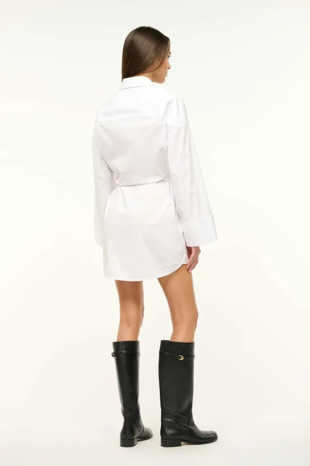 STAUD CINDY DRESS White Women Dresses STAUD CINDY DRESS White Women Dresses