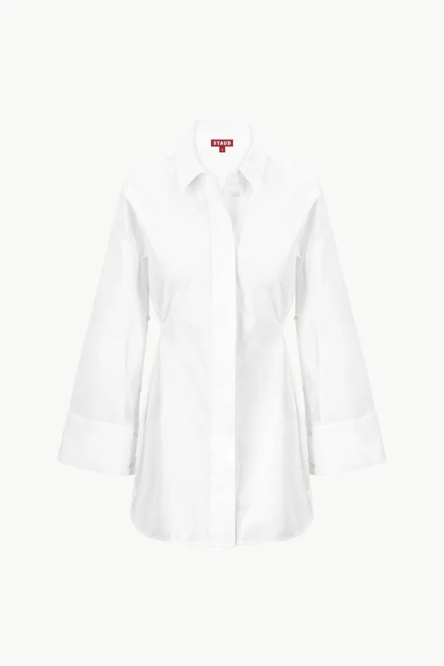 STAUD CINDY DRESS White Women Dresses STAUD CINDY DRESS White Women Dresses