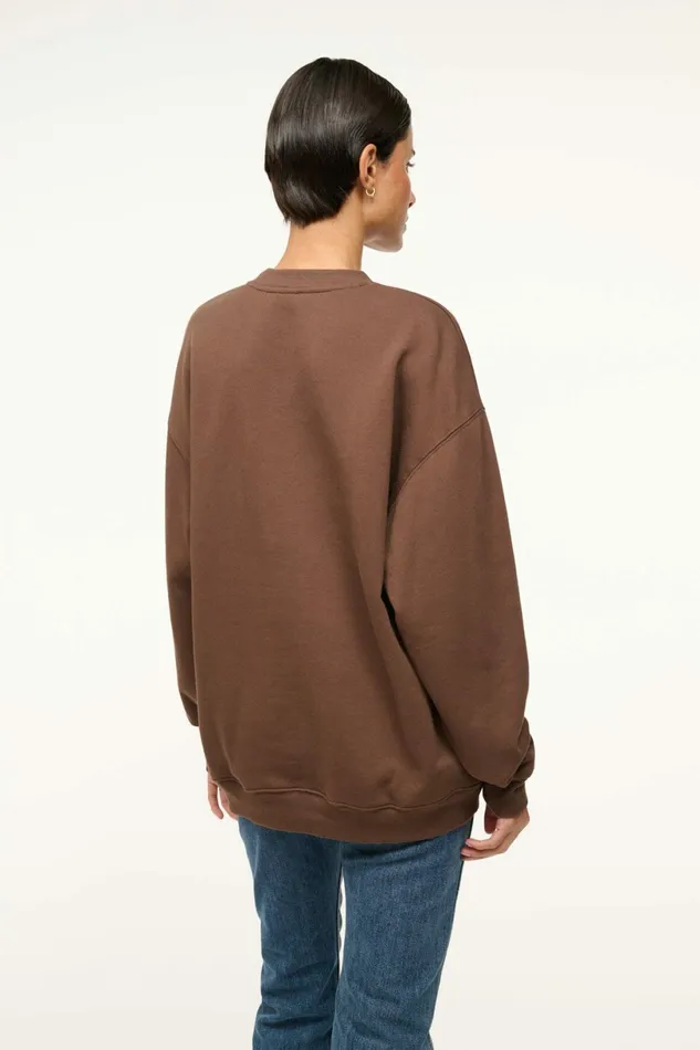 STAUD CUSTOM X CBONZ OVERSIZED SWEATSHIRT Brown Pet Custom Clothing