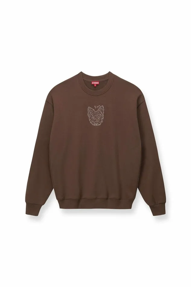 STAUD CUSTOM X CBONZ OVERSIZED SWEATSHIRT Brown Pet Custom Clothing