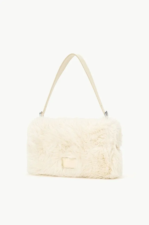 STAUD HARLOW FAUX FUR BAG Cream Women The Evening Edit STAUD HARLOW FAUX FUR BAG Cream Women The Evening Edit