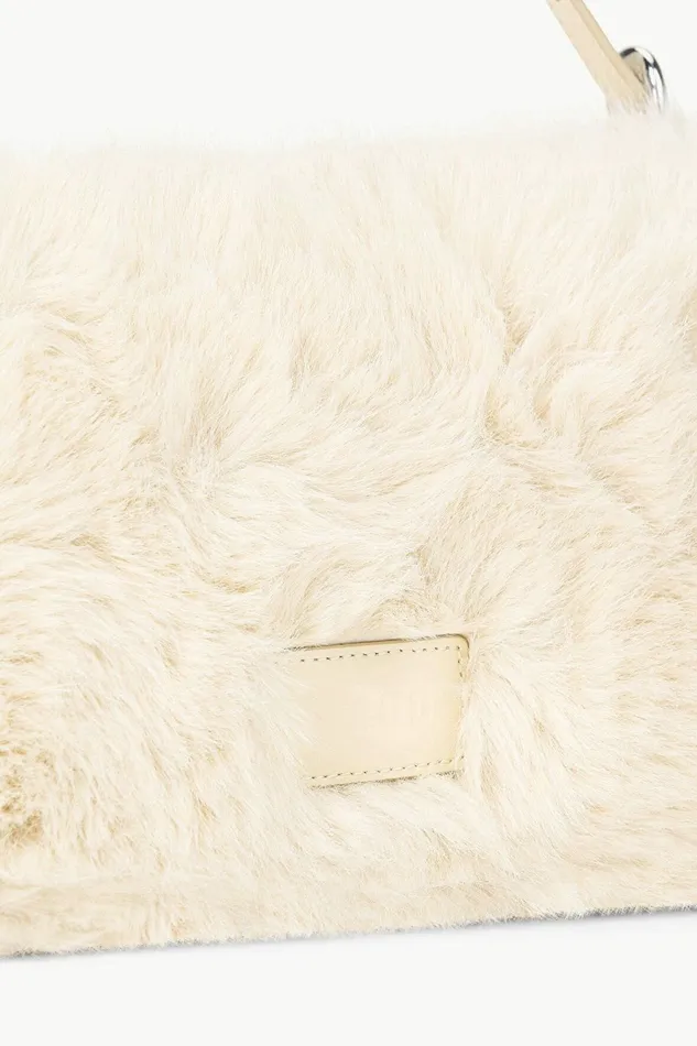STAUD HARLOW FAUX FUR BAG Cream Women The Evening Edit STAUD HARLOW FAUX FUR BAG Cream Women The Evening Edit
