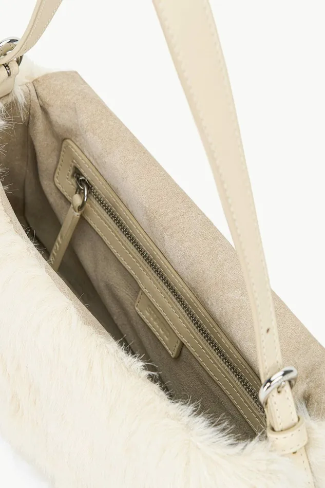 STAUD HARLOW FAUX FUR BAG Cream Women The Evening Edit STAUD HARLOW FAUX FUR BAG Cream Women The Evening Edit