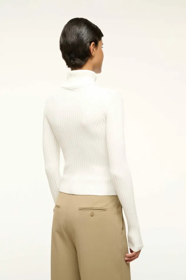 STAUD JACE TOP Ivory Women Tops STAUD JACE TOP Ivory Women Tops