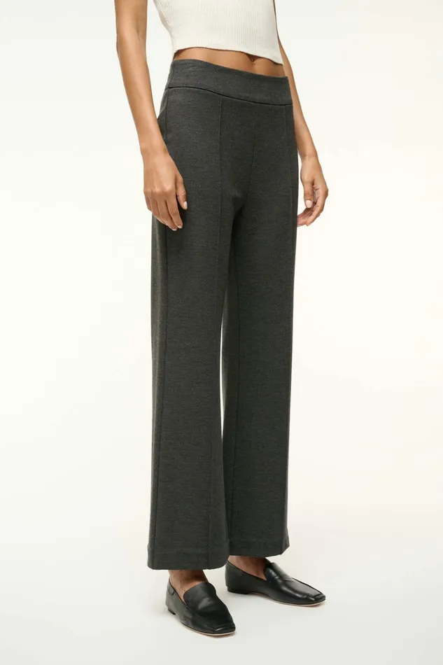 STAUD KNACK PANT Heather Grey Women Pants and Shorts STAUD KNACK PANT Heather Grey Women Pants and Shorts
