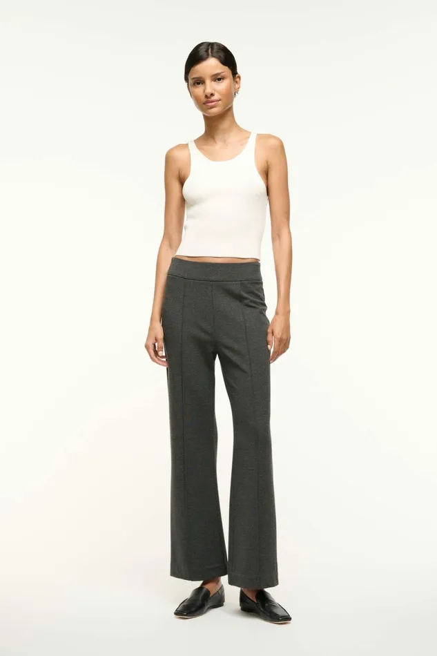 STAUD KNACK PANT Heather Grey Women Pants and Shorts STAUD KNACK PANT Heather Grey Women Pants and Shorts