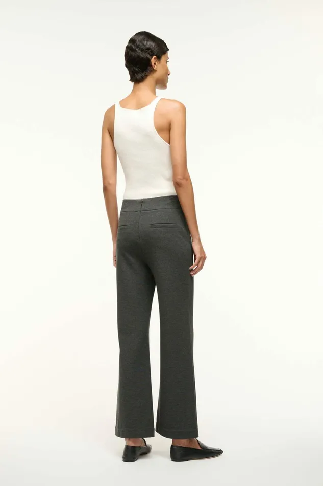STAUD KNACK PANT Heather Grey Women Pants and Shorts STAUD KNACK PANT Heather Grey Women Pants and Shorts