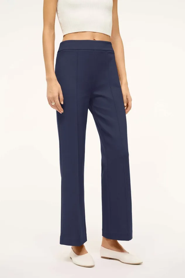STAUD KNACK PANT Navy Women Pants and Shorts