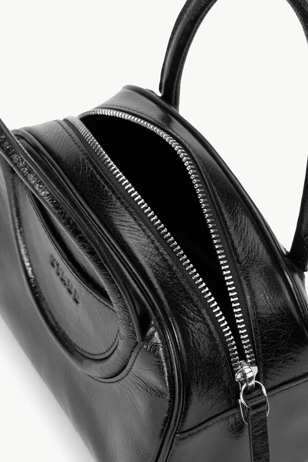 STAUD MAUDE MINI BOWLER BAG Black Women Clutches and Handhelds STAUD MAUDE MINI BOWLER BAG Black Women Clutches and Handhelds